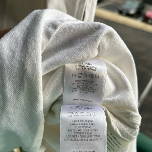 🆕 DL1961 White Denim Sleeveless Stretch Cotton Midi Dress Size L Elegant Summer - Picture 14 of 17